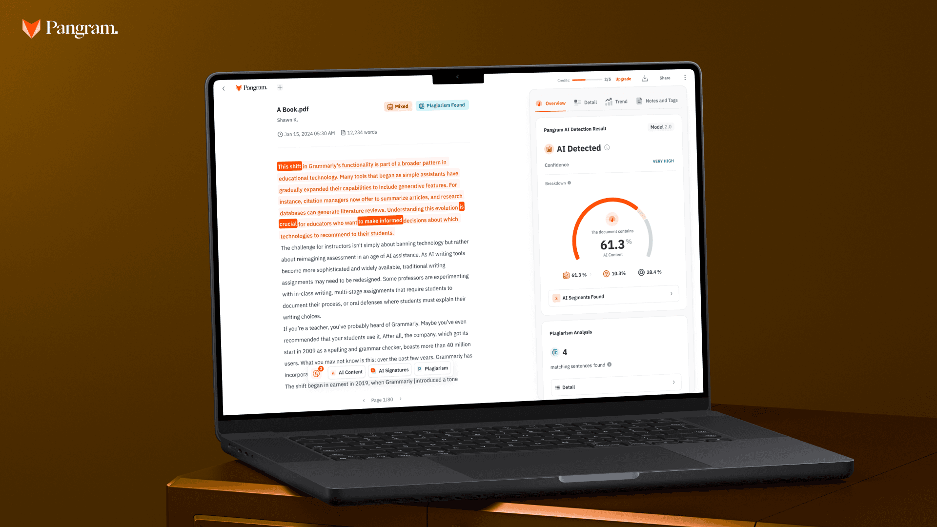 ai detector dashboard
