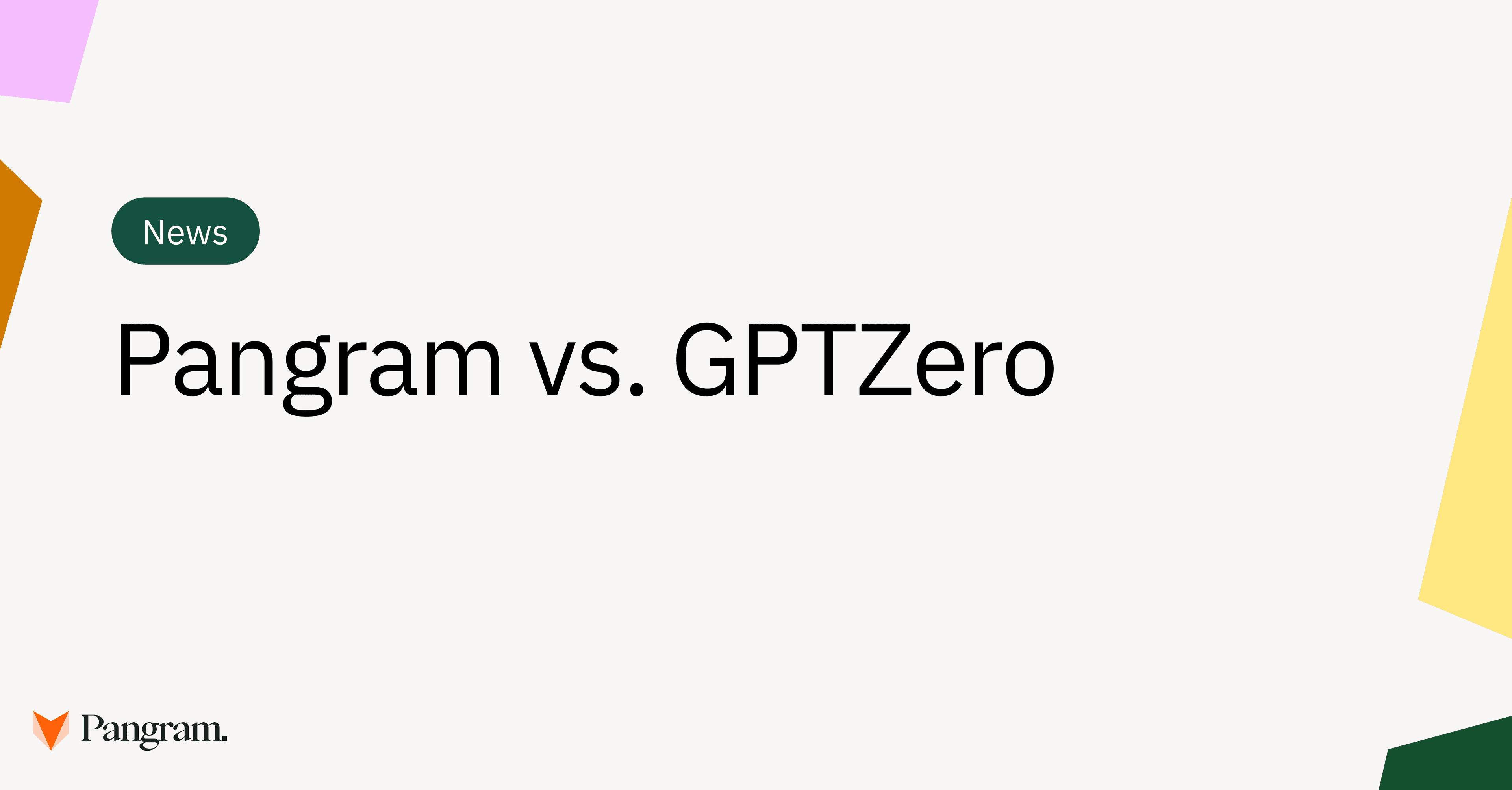 How does Pangram compare against GPTZero?