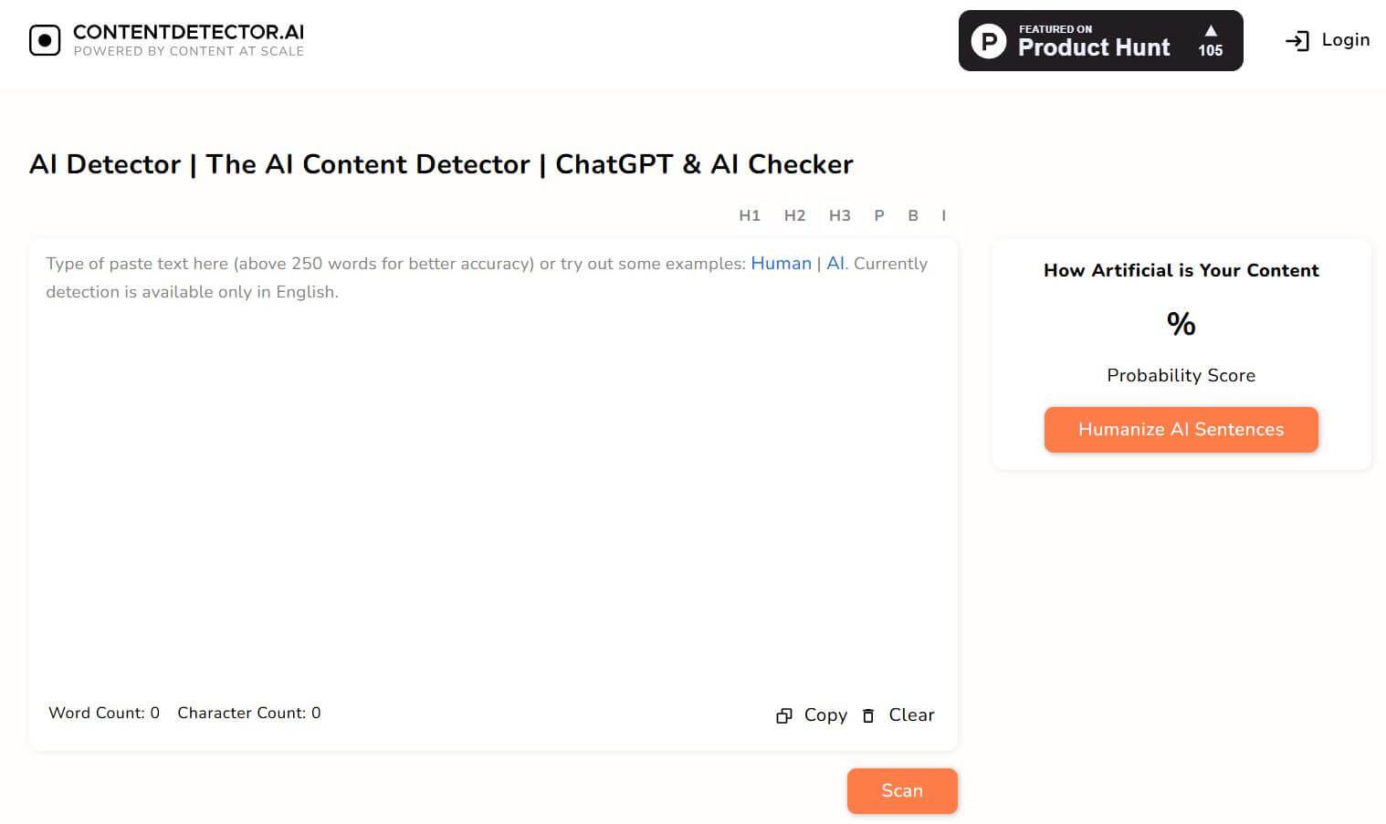 Content Detector AI